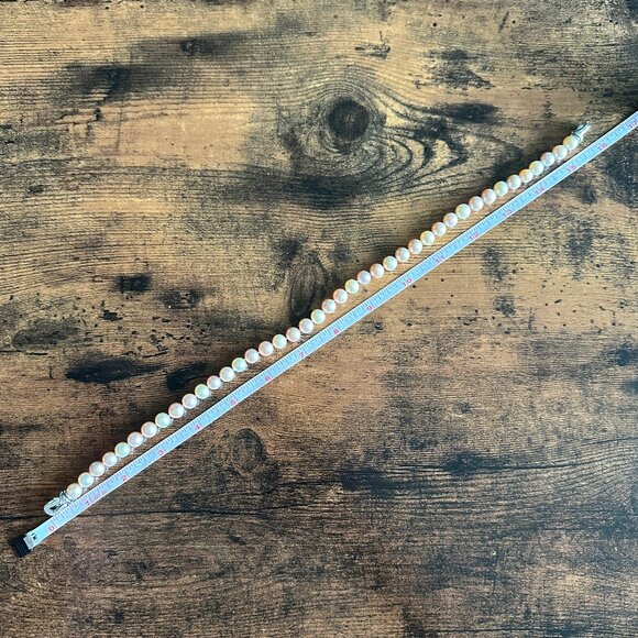 David Yurman Bijoux Pastel Pink & White Pearl Necklace w/ Diamonds - 9mm - 16" - Picture 14 of 14